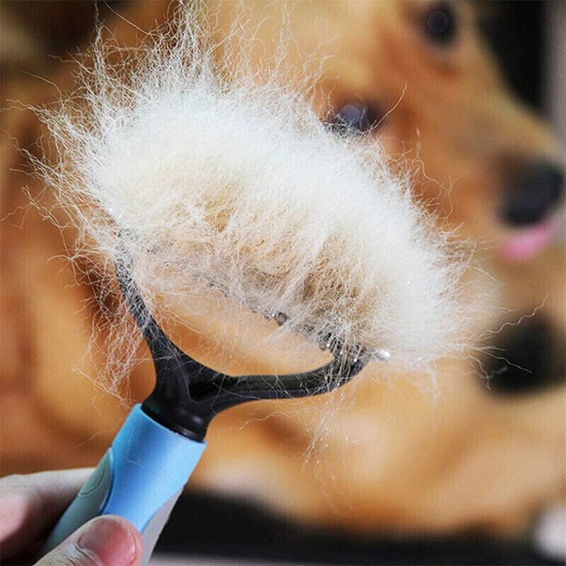 Double-Sided Grooming Brush for Pets - DE shedding and Dematting Tool for Cats & Dogs - Imam Crafted Gems