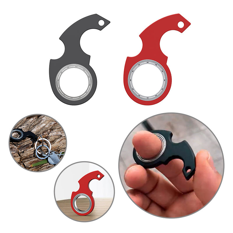 Fidget Spinner Keychain - Stress Relief & Bottle Opener Toy - Imam Crafted Gems