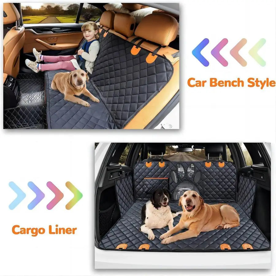 Portable Pet Seat Car Cover - Waterproof, Non-Slip, Easy to Clean