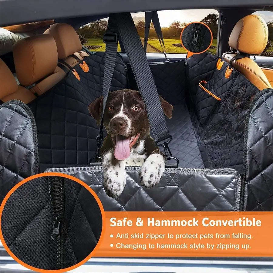 Portable Pet Seat Car Cover - Waterproof, Non-Slip, Easy to Clean